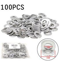 100PCS 오일 드레인 플러그 가스켓 크러시 와셔 씰 링 Lexus OEM 용 Scion 용 Toyota 용 12mm 구멍 #90430-12031 9043012031