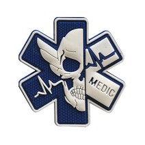 찍찍이 밀리터리 패치 와펜 skull medic pv jjumii*9721672EA