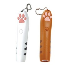 캐티맨 고양이 발바닥 LED 빔 포인터 고양이 낚시대 장난감, 색상:쥐