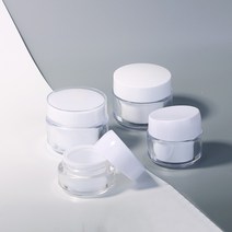 20g30g50g 화이트 클리어 크림병 PS 플라스틱 빈병 샘플 소분병, 20.30.50, 50