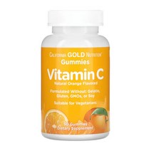 캘리포니아골드뉴트리션 비타민C 아스코르빈산 비타민씨 90구미, 1개, 90정