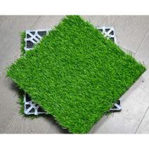 운동장 인조잔디 방수 발코니 축구장 골프장 마당, 버클잔디 30x30x2.4 cm 1개 가격