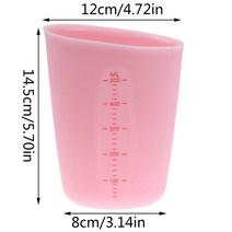 계량컵 1000 ml 플라스틱 스텐 미니 비커 250500ml 실리콘 측정 컵 정밀 졸업 주방 측정 도구 주전자 버터 물을위한 주둥이 베이킹 요리 도구 부어, pkl