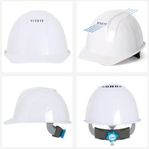 공사장 턱끈 자동풀림 통풍 여름 안전모 안전헬멧 토목 발전소 머리보호 벌목, 1개
