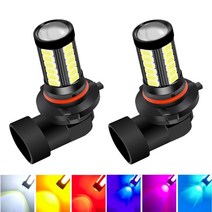 자동차 라이트 2x 자동차 안개등 H11 Led 램프 H7 9005 HB3 HB4 H9 H8 H16 PSX24W P13W 흰색 노란색 아이스, 03 H11, 02 ice blue