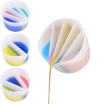 레진 실리콘 믹스컵 4종 몰드 아트 공예 재료, 5칸