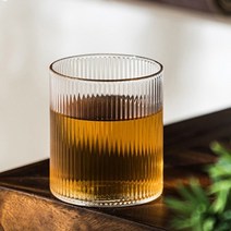 언더락잔 위스키잔 늑골이있는 유리 내열 수제 온더락잔 120, 와인 잔, 1개