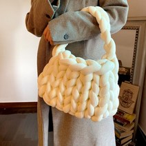 자이언트얀 1kg가방 만들기 2stlye 2.5cm 통통한 망고실 무료강의 패브릭얀, 일반자이언트얀, 진그레이