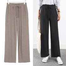와이드핏 가벼운 골지 밴딩바지 사계절 데일리팬츠 빅사이즈여성의류~3XL 코코밴딩팬츠