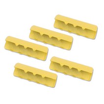 [동대문패션포인트] 고급 마감용 컬러 끝쇠 가방 벨트 허리띠부자재 5개, 옐로우