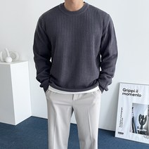 데일트 남자 빅사이즈 하찌 라운드 오버핏 니트