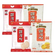 미왕쌀과자 갓구운맛 250g + 미왕쌀과자크리스피 180g, 2set