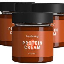 푸드스프링 foodspring Protein Cream 독일 헤이즐넛 프로틴 크림 소스 200g, 4팩