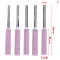 5 개/대 전기 톱 숫돌 숫돌 드릴 비트 파일 로타리 도구 3mm 부품 교체 도구 액세서리, 옵션03 C, 씨, 5개