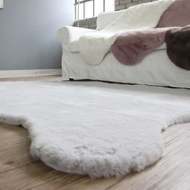 [리앤데코] 에코퍼 양털 퍼러그 물결 러그 카페트 150x180cm