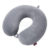레크리에이션 하우스 공장 직접 판매 탄성 슈퍼 소프트 메모리 코튼 솔리드 컬러 스냅 버튼 U 자형 베개 자궁 경부 베개 목 베개, 그레이/55