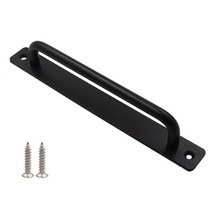 샷시손잡이 212x25mm 노 펀치 도어 윈도우 핸들 알루미늄 합금 192mm 홀 피치 목재 내부 외부 quot구멍 뚫음 전문가 강력한 내구성, [03] black
