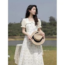 YAPOGI 2022여름 신상여름 시폰 원피스 반팔