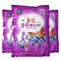 금산 홍삼 블루베리 젤리(300g) x 2봉 / 홍삼 제리, 02 홍삼 블루제리(300g) x 3봉