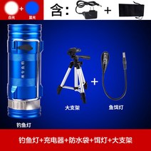 집어등 손전등 헤드 갑오징어 라이트 호래기 램프 후레쉬 낚시 휴대용 갈치 야간 고급형 캠핑 등, 낚시등+충전기+미끼등+대거치대