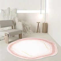 화장대 일본식 거실 미끄럼 방지 카펫 침실 드레싱 테이블 장식 매트 가정용 컴퓨터 의자 푹신한 러그, [04] Diameter 140CM, [02] A