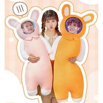 커스텀 베개 인쇄 팬덤 굿즈 연예인 얼굴 사진 코팅 애니, 핑크