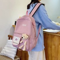 여아 곰인형 학원 초등 학생 백팩 책가방