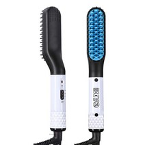 옆머리누르기 셀프다운펌 옆머리다운펌남성용 수염 스트레이트 너 이오니아 빠른 가열 닝 브러시 뜨거운 전, 01 파란_03 UK