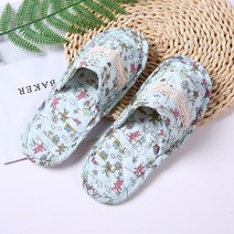 BOFO 이중바닥 더블쿠션 퀼트 실내화 5세트, 13 블루토끼