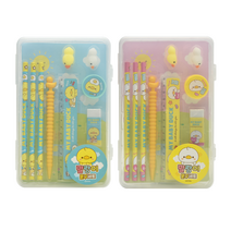 말랑이 케이스 문구세트 연필 지우개 모찌 연필깎이 자, 상세페이지 참조, 상세페이지 참조