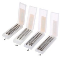 Hss 기계 나사산 미터법 플매트 카펫 러그 탭 나사 3 개 M3x0.5/M4x0.7/M5x0.8/M6x1.0 HSS 수나사, [04] M6X1