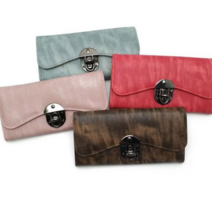 오드리패션 십자클립 여성 고급 가죽장지갑 스마트폰지갑