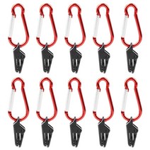 1020pcs 방수 천막 클램프 클립 텐트 스냅 행거 캠핑 텐트 carabiner 캠핑 장비와 잠금 그립 클램프를 조이십시오, 10개, 협동사