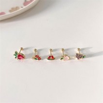 오노마 오노마 ONM 걸스 아이템 귀걸이 액세서리 상큼 푸르츠 피어싱 (9593537)