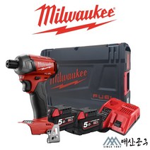 밀워키 18V 오일펄스 써지 임팩트 드라이버 M18 FQID-0X 501X 502X, [03] 502X (5A 배터리 2개+충전기)