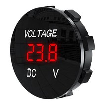 DC 5V48V LED 디스플레이 디지털 전압계 방수 측정기 자동차 오토바이 보트 트럭 감지기 테스터 모니터 패, 01 빨간