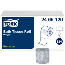 Tork 정화조 안전 화장지 화이트 편안함을 위한 양각 2겹 롤 당 450장 48롤 2465120