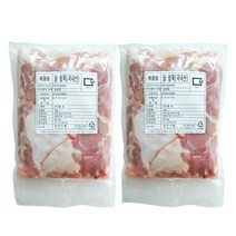 모디바 국내산 생닭고기 순살 닭다리살 닭정육 (냉동), 1, 국내산 순살 닭정육2kg (1kg X2팩) (냉동)