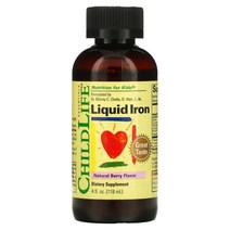 액상형철분제 철분제액상 마시는 차일드라이프 ChildLife 베리맛 118ml 4fl oz, 1병, 1개
