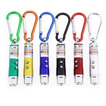 캠핑 헤드랜턴 미니 충전식 방수 자가발전손전등 미니 카라비너 ​​ 다기능 등반 마운틴 버클 돈 탐지기레이저 라이트 3 in 1자전거라이트, 무작위의