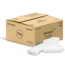 천연펄프 다울 미용티슈 2겹 리필용(전용케이스 6종) 세트, 4800매 (단품상품)