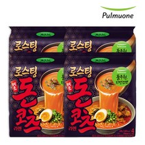 풀무원 로스팅 돈코츠 라멘 매운맛 438g4개입 x 4봉, 돈코츠라멘 매운맛(4개입) x 4봉