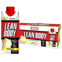 LABRADA 라브라다 린바디 프로틴 쉐이크 500ml 12개 바나나 맛 Lean Body Ready-to-Drink Whey Blend, 1개, 1