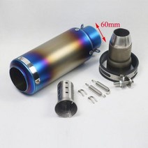 51mm 60mm 범용 오토바이 레이싱 배기 이스케이프 수정된 더트 핏 자전거 머플러 R1 R3 R6 S1000RR CBR600RR CBR1000RR, F Laser