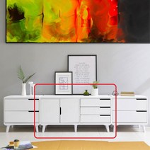 Sunshine 양문서랍 거실장 낮은 수납장 3단서랍장 티비다이 선반 교구장 사무실 1200, 메이플