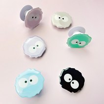 Linkvu 포레스트 아크릴 3단 폰톡 스마트톡 그립톡 거치대 홀더, 포레스트폰톡_블랙_먼지