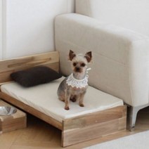 수제원목 펫 침대 단품, 진브라운