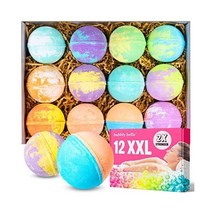 버블리 벨 바스 밤 선물 세트 12개, Bath Bombs with Essential Oil