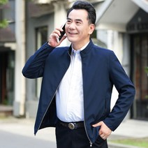 아빠 코트 봄가을 얇은 중장년 남성복 가을 재킷 중년 남성 가을 할아버지 상의