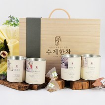 자연애 수제한차 4종세트 선생님선물/행복한차+상쾌한차+기운센차+든든한차, 1개, 4종세트(생상기든)+보자기_자주